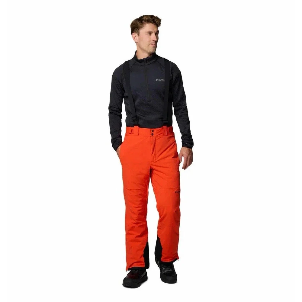 Columbia Ski Pants Mens 5X Cirque Bowl Omni-Tech Omni-Heat Titanium Orange Black